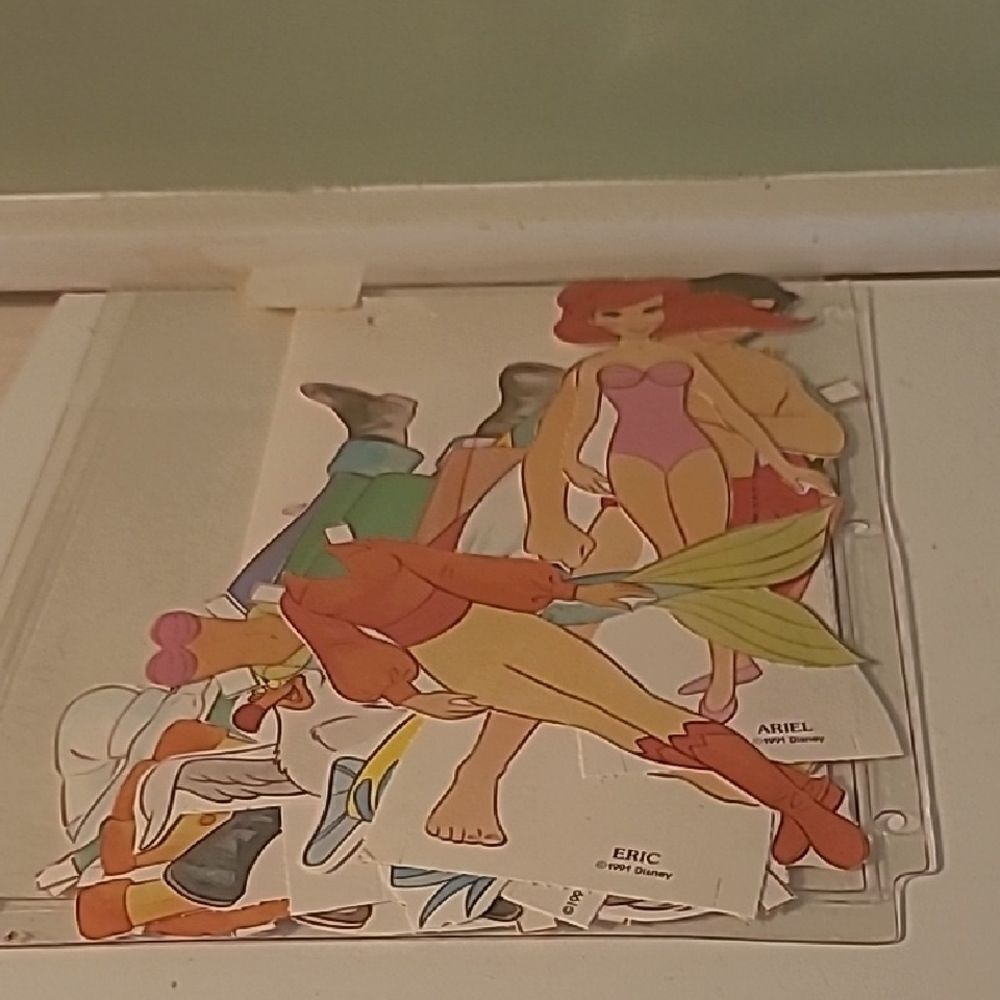 Disney Ariel and Eric Paper Doll Set